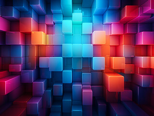 Colorful of digital abstract background