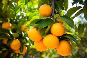 Orange Fruit on Tree.