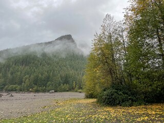 Mountain peak hike in PNW