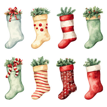 set of christmas stocking socks