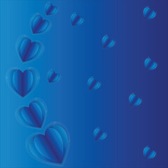 heart shaped water drops