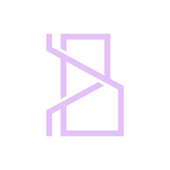 Monogram initial b letter mark logo design. Monogram design vector b logo. Monogram initial letter mark b logo. Design simple b monogram