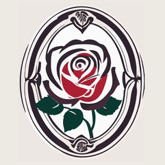 Vector Illustrator Rose, logo for The Symbolism Of Roses In Different Cultures And Eras, And Write An Essay On Their Significance In Art, Literature, And Traditions