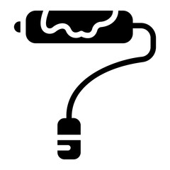 paint roller Solid icon