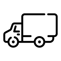 cargo truck Line Icon