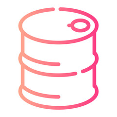 oil barrel Line Gradient Icon