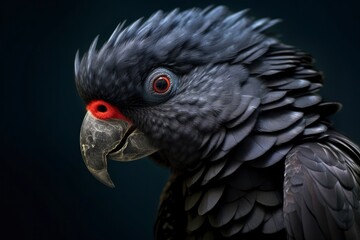 Obraz premium A Beautful Red Tailed Black Cockatoo.