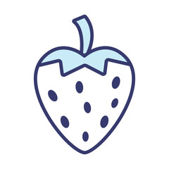 Strawberry fruit sign and symbol on trendy design for design and print.