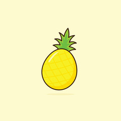 pineapple fruits cartoon