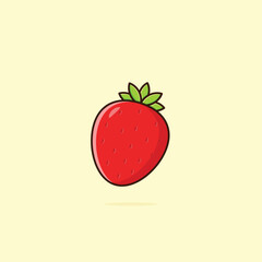 strawberry fruits cartoon