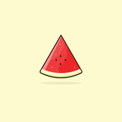 water melon fruits cartoon