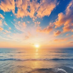 sunrise over the sea
