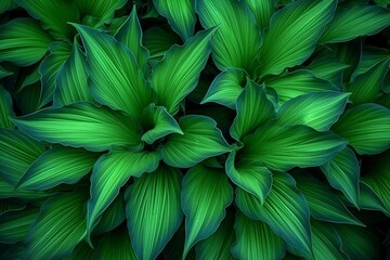 A plant with lots of large green leaves.