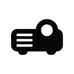 Presentation projector device vector icon
