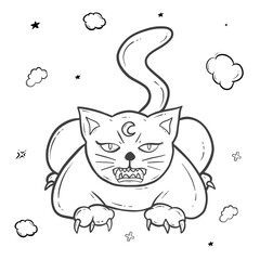 halloween outline decoration