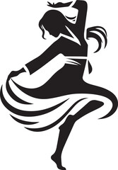 Korean Dance Girl Vector