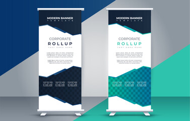  business roll up banner design display standee for presentation purpose
