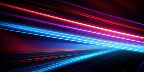 Vivid, glowing neon lines on black, offering an intense.