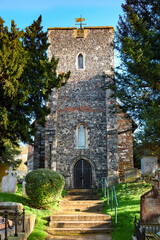 St Martin's Church in Canterbury, the first church founded in England - 665344281