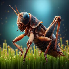 close up of a cricket