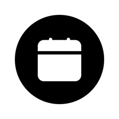 calendar circular glyph icon
