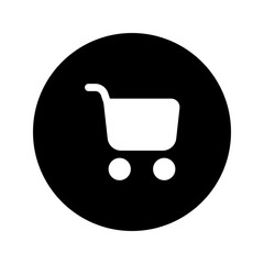 cart circular glyph icon