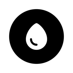 water circular glyph icon