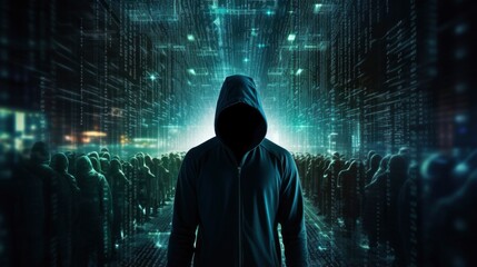 Unveiling the Anonymous Hacker. Digital Intrigue, Invisible Threats.