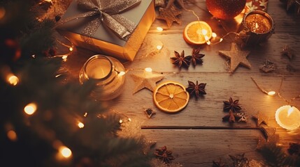 Merry Christmas and a happy new year. Festive xmas background. Holiday Christmas