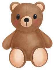 cute teddy bear sitting
