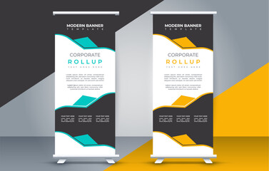  business roll up banner design display standee for presentation purpose
