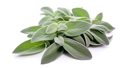 Plant lambs ear isolated on white background.
