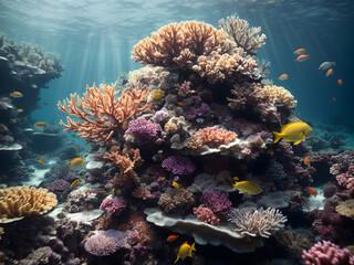 Fototapeta na wymiar Nature’s hidden treasures: The coral reefs