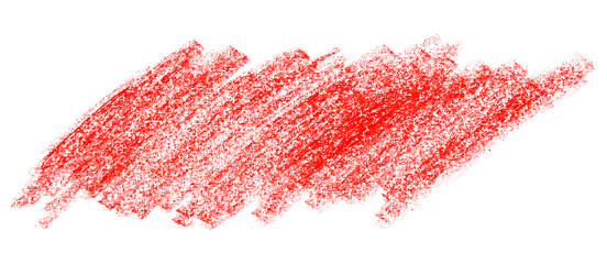 red pencil strokes isolated on transparent background