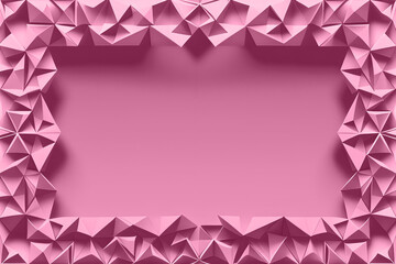 Colorful origami paper as abstract wallpaper background, Ai generated image