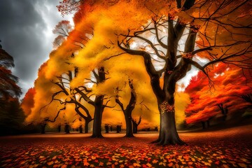 tree in the forest, tree in the night