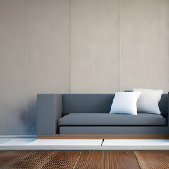 modern living room with sofa, Generative AI