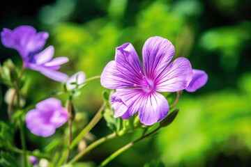 Fototapeta premium Geranium wilfordii flower.