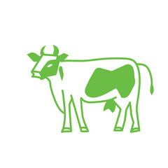 Cow symbolizing art design stock illustration 