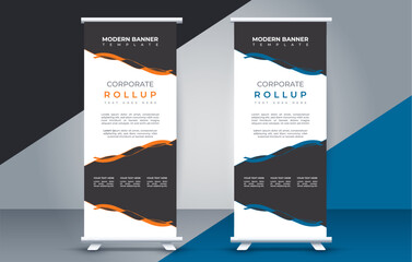  business roll up banner design display standee for presentation purpose
