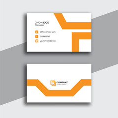 simple modern and professional business card template. corporate visiting card design template