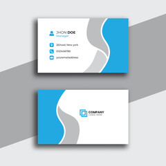 simple modern and professional business card template. corporate visiting card design template