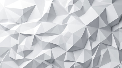 Obraz premium White low poly background texture. AI Generated