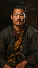 Fototapeta premium Asian Man Portrait