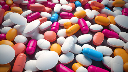Colorful Pills and Medications
