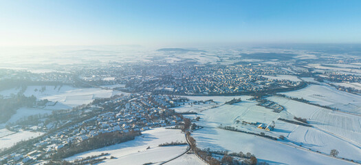 Winterlicher Ausblick in die Region Weißenburg