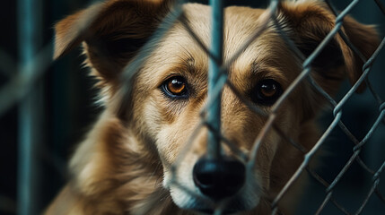 Freedom Seeking Doggy. AI Generated