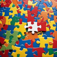 representing the fragmented sense of self often associated with certain mental health conditions.