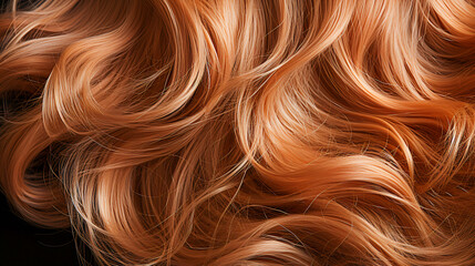 Naklejka premium Hair Texture Close-Up
