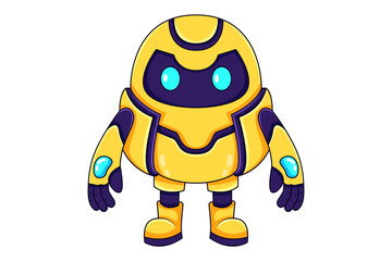 Little Robot Character Design Illustration